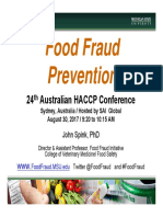 Food Fraud Prevention Keynote
