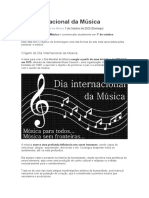 Dia Internacional Da Música