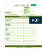 IC Simple Performance Review Template 9431