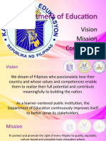 DepEd Vision, Mission and Core Values