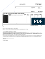 Cotización: Forma de Pago: Efectivo, Transferencia, Deposito, Cheque Preautorizado