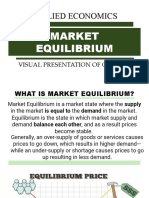 Applied Economics: Market Equilibrium