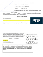 Online Homework 10-62NK