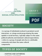 Society, Enculturation, AND Social Stratification: Group 3
