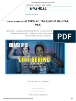 Left Behind Al 100% en The Last of Us (PS4, PS5)