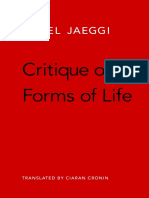 JAEGGI, R CritiqueOfFormsOfLife