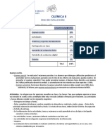 Criterios de Evaluación Química II Febrero-Julio 2023