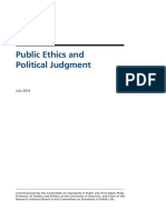 Public ethics and political judgment