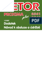 ZETOR Dodatek Návodu K Obsluze Pro Typy Traktorů Z 8541, Z 9541 A Z S Motory TIER III Který Vám Předkládáme, Vás Seznámí S Obsluhou A Údržbou - PDF Stažení Zdarma