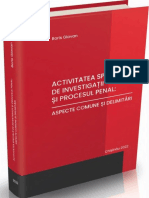 Boris GLAVAN. Activitatea Specială de Investigații Și Procesul Penal. Aspecte Comune Și Delimitări 