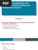 Installing, Configuring, and Troubleshooting Display and Multimedia Devices