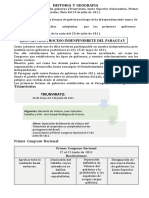 Primeros gobiernos Paraguay post independencia