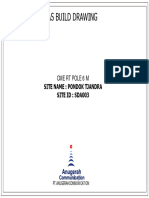 As Build Drawing: Cme RT Pole 6 M Site Name: Pondok Tjandra Site Id: Sda003