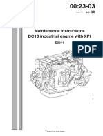 Maintenance Instructions DC13 Industrial Engine With XPI: en-GB
