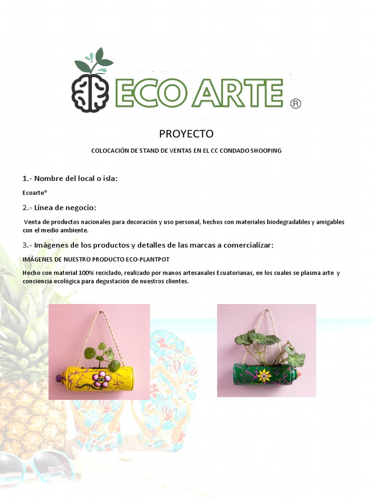 Ecoarte Proyecto | PDF | Reciclaje | Iniciativa empresarial