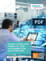 Position Control With SIMATIC S7-1500 and Sinamics V90 Via Irt Profinet