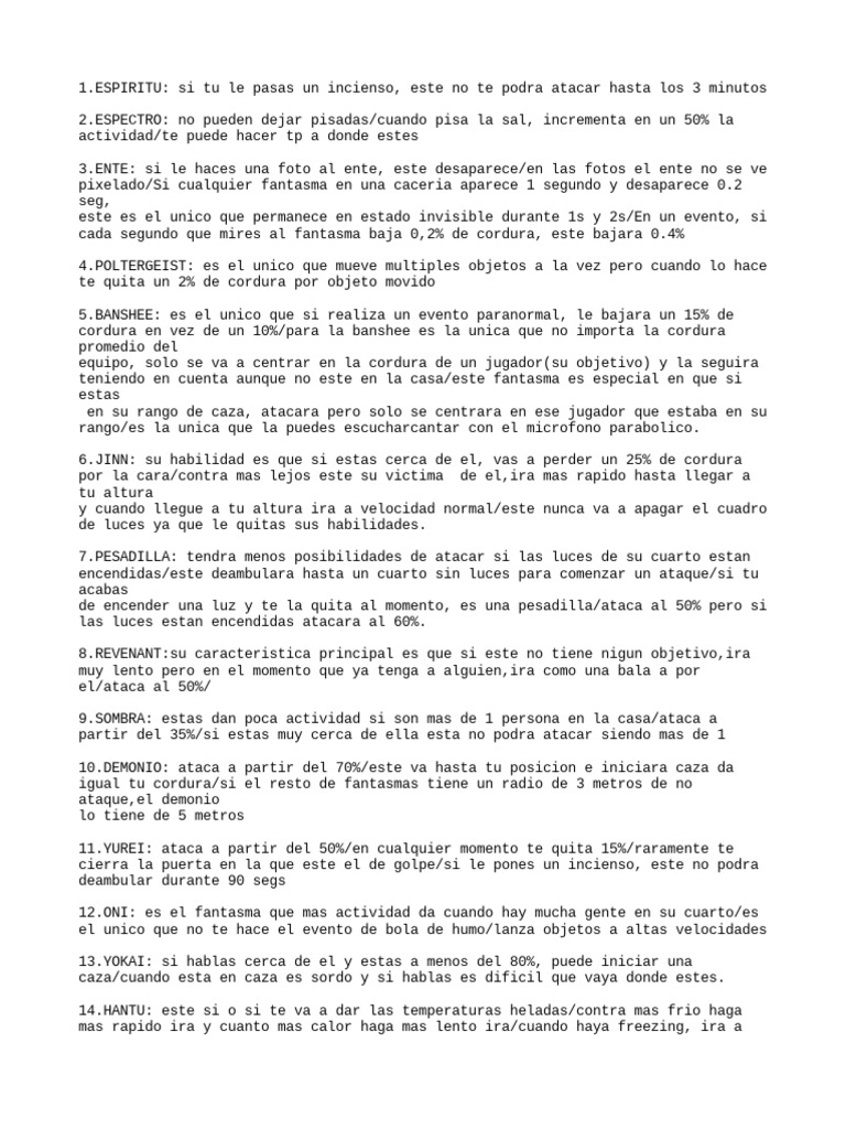Fantasmas Fasmo | PDF