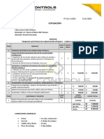 Cotizacion N° 1111-1-2021 - Trabajos eléctricos subestación 1-Clinica Auna