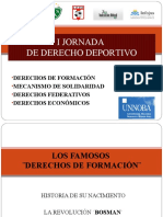 CLASE VII SEMINARIO - DERECHOS DE FORMACIÓN. RETJ FIFA y LEY 27.211