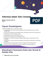 Informasi Dalam Teks Ceramah: Bahasa Indonesia Kelas XI Bab 3