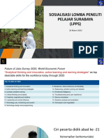 Sosialisasi Lomba Peneliti Pelajar Surabaya (LPPS) : 24 Maret 2022