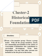 Cluster-2 Historical Foundations