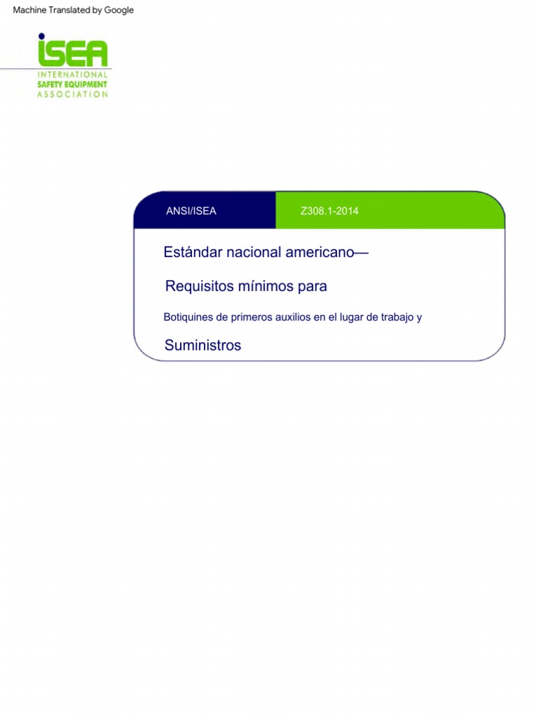 Ansi Z308.1 Pdf