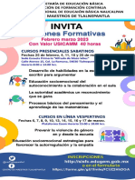 Invitacion Cursos Usicamm - Febrero Marzo 2023 - CM Tlalnepantla