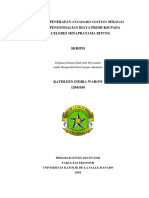 Analisis Penerapan Standar Costing sebagai Sistem Pengendalian Biaya Produksi