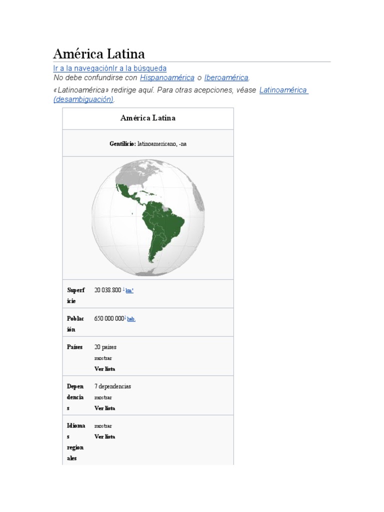 Amrica Latina | PDF | America latina | Américas
