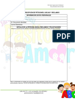 Formato de Recepción de Peticiones, Quejas Y Reclamos Información Datos Personales