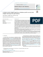 A Primary Proton Integral Depth Dose Calculation Model Corrected With Straight Scattering Track Approximation