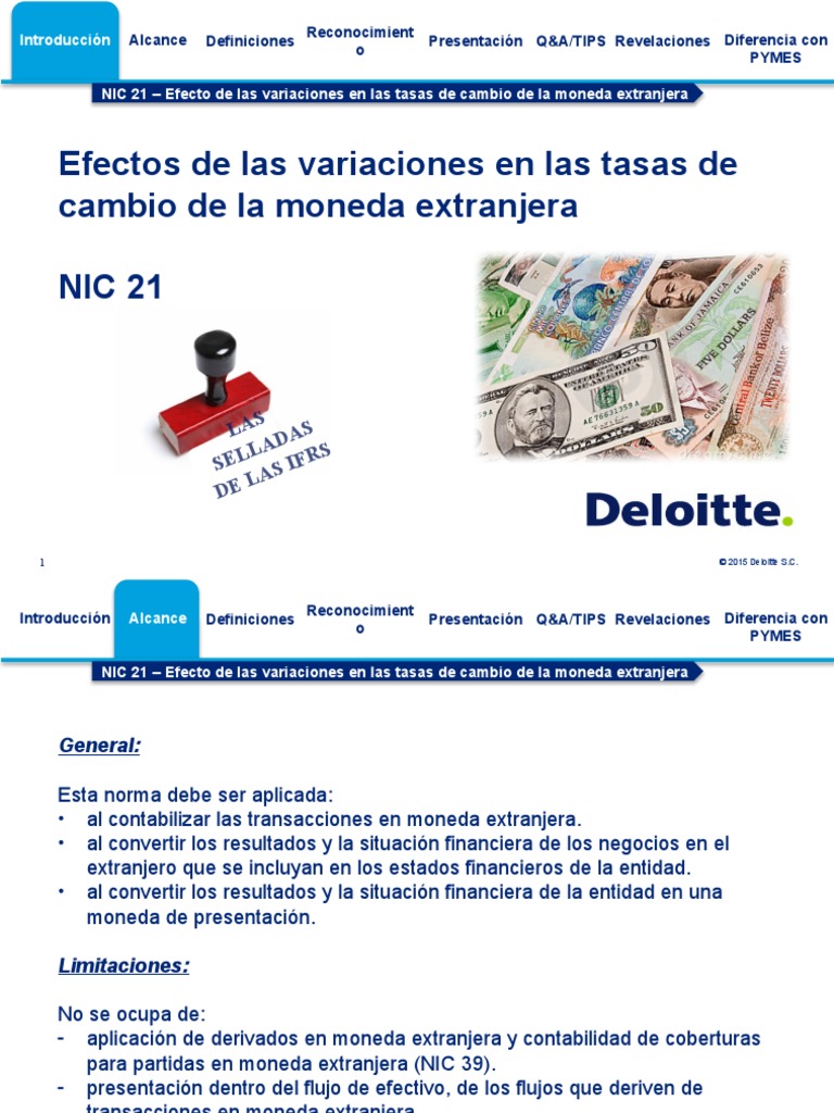 Efectos de Las Variaciones en Las Tasas de Cambio de La Moneda ...