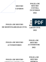 Poliza de Seguro Contra Incendios 2022 Poliza de Seguro Contra Incendios