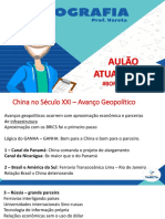 China no Século XXI – Avanço Geopolítico