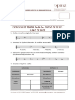 CANTO Y E. INSTRUMENTALES - Acceso A 1º EE - PP. Teoría