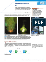 Types of Chemical Reactions: Synthesis and Decomposition