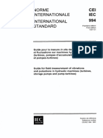 IEC - 60944 - 1991-01 - Vibrações e Pulsações em Máquinas Hidraulicas