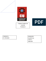 Computer Graphics Lab (CSP-305) Worksheet-2