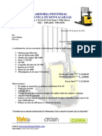 Asesoria Industrial Tecnica de Montacargas: 5ta. CALLE B 12-43 Zona 1 Villa Nueva TEL: 5452-4618 5393-1876