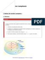 Nombres Complexes Cours de Maths en Terminale en PDF