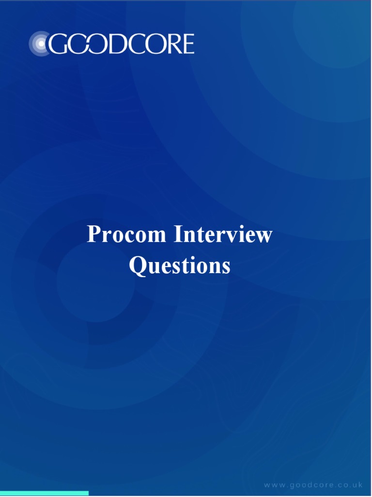 Procom Interview Questions | PDF | Class (Computer Programming ...