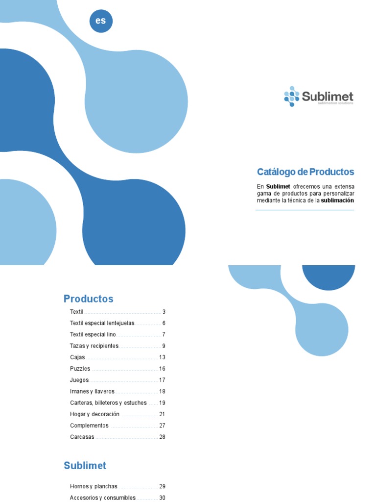 AAFF Catalogo Sublimet Julio 2019 ES | PDF | Materiales | Sector ...