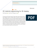 2D Material Programming For 3D Shaping: Article