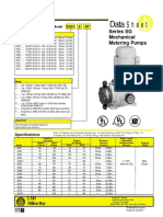 Data Sheet: Series SG Mechanical Metering Pumps