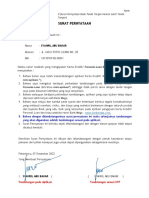 Surat Pernyataan: Form II