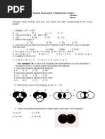 Grade 7 Math Quiz Bee Questions | PDF | Circle | Elementary Mathematics