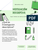 ¡Bienvenidos, Todos!: Investigación Descriptiva