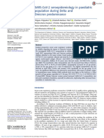 Sarscov2 Seroepidemiology in Paediatric Population During Delta and Omicron Predominance