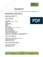 Your Agreement: Booking Details